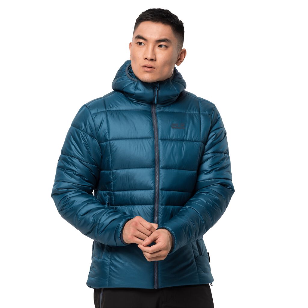 Jack Wolfskin ARGON THERMIC Férfi Szigetelt Kabát Sötét Kék - ZWPMHN-509